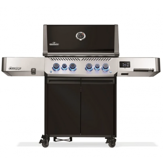 Grill gazowy Napoleon Prestige 500 z palnikiem do steków i do rożna WIFI czarny ( model 2025)